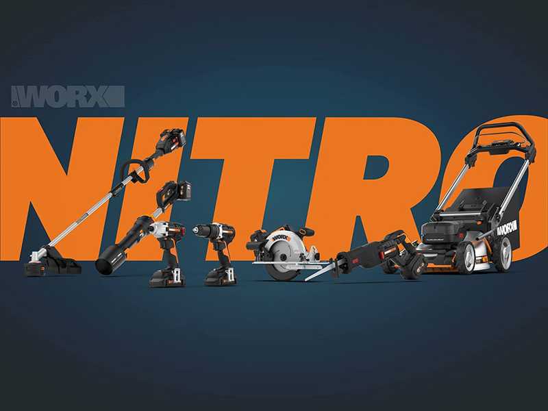 Worx Nitro WG572E - Soffiatore a zaino a batteria - 4 batterie da 20V 4Ah