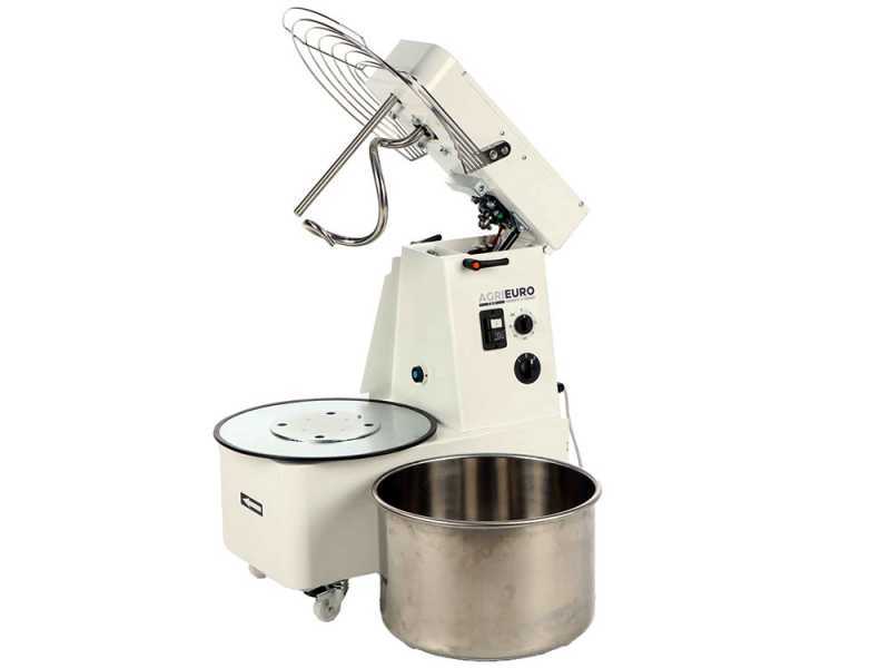 Impastatrice a spirale sollevabile Mixer 5000 T-2G Deluxe - Da 40 Kg trifase 2 velocit&agrave;