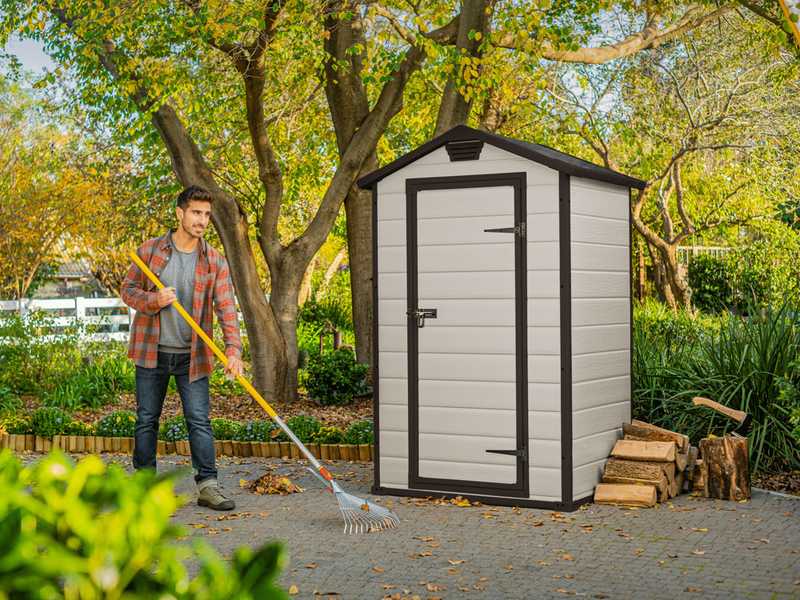 Keter Manor beige - Casetta porta attrezzi da giardino
