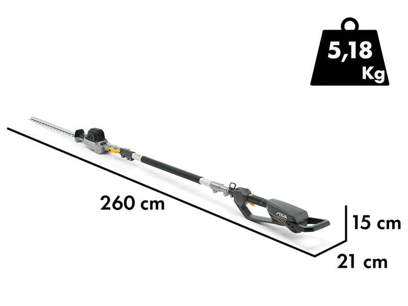 Stiga SPH 900 AE Kit - Tagliasiepi su asta di prolunga a batteria - 2x48V/7,5Ah