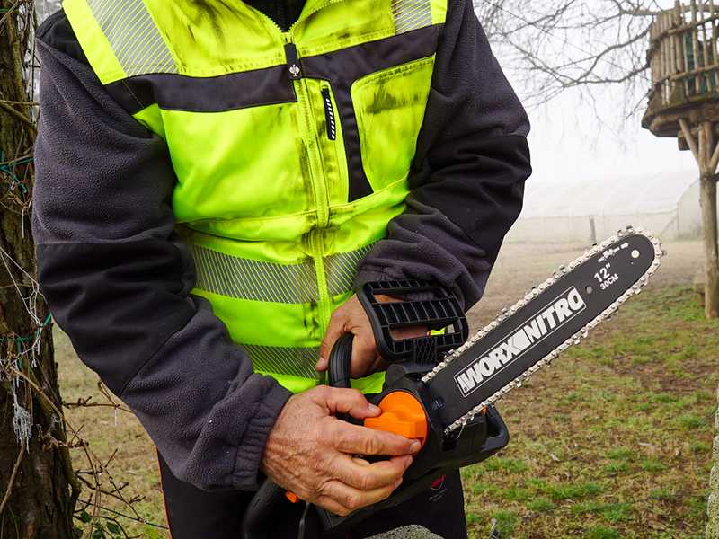 Worx Nitro WG350E - Elettrosega a batteria 20V 4Ah - Lama da 30 cm 