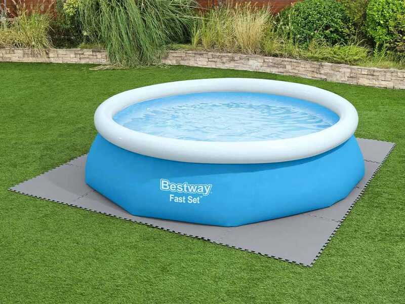 Tappetino Base per piscina 78x78 cm Grigio - Bestway