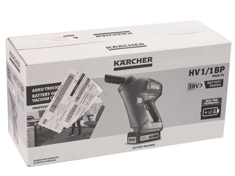 Karcher Pro HV 1/1 Bp FS - Aspirapolvere portatile a batteria - 18 V 2.5 Ah