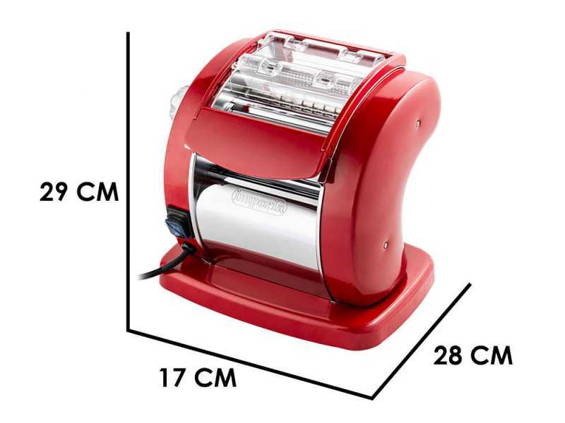 Imperia PastaPresto Classica Rosso - Macchina per la pasta elettrica in INOX