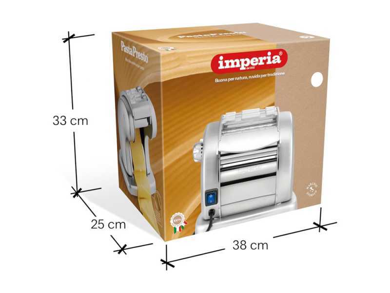 Imperia PastaPresto Gourmet Grigio Antracite - Macchina per la pasta elettrica in INOX