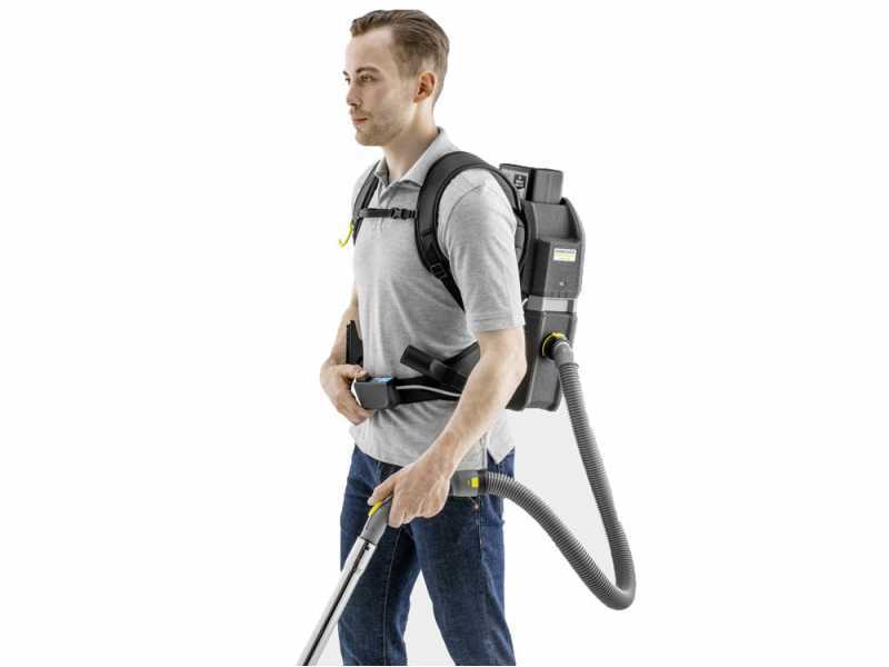 Aspirapolvere Karcher BVL 5/1 Bp - Aspirapolvere a zaino professionale a batteria - SENZA BATTERIE E CARICABATTERIE