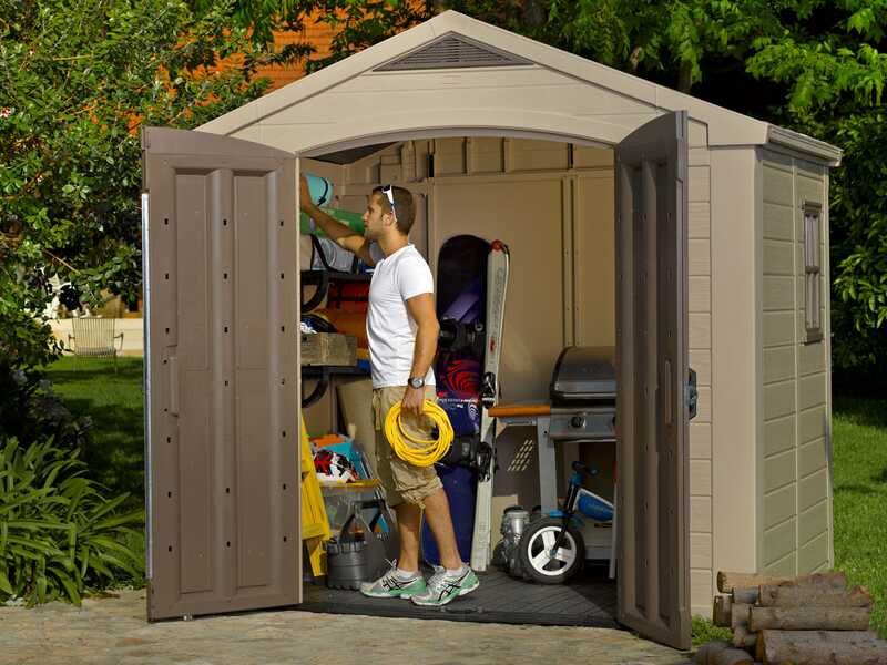 Keter Factor beige - Casetta da giardino - Con finestra laterale - 256.5x182x243 cm