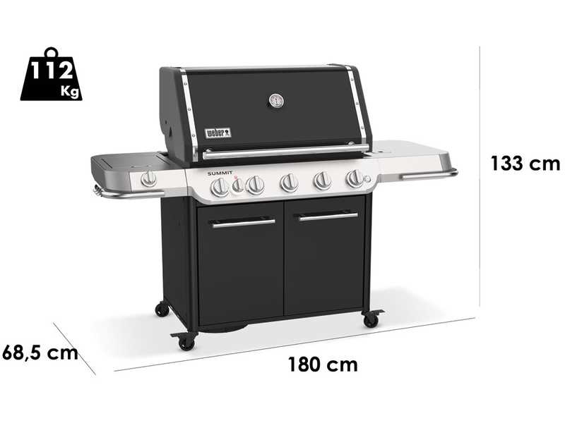 Weber Summit FS38 Black - Barbecue a gas