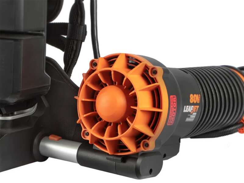 Worx Nitro WG572E - Soffiatore a spalla a batteria - 4x20V/4Ah