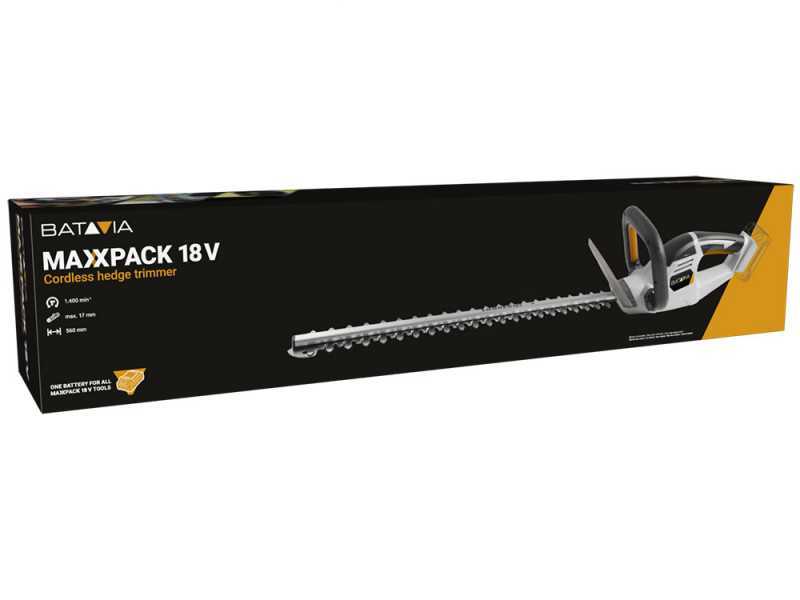 Batavia Tagliasiepi a batteria - lama da 61 cm in acciaio - batteria 18V/ 2Ah
