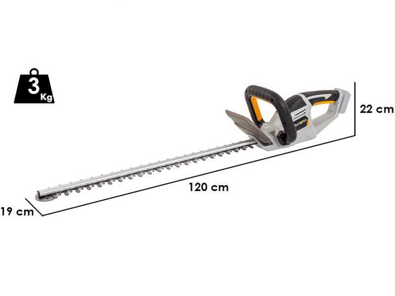 Batavia Tagliasiepi a batteria - lama da 61 cm in acciaio - batteria 18V/ 2Ah