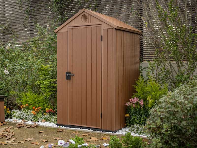 Keter Darwin marrone - Casetta porta attrezzi - 123.8x117x205.1 cm