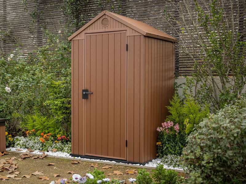 Keter Darwin marrone - Casetta porta attrezzi - 123.8x117x205 cm