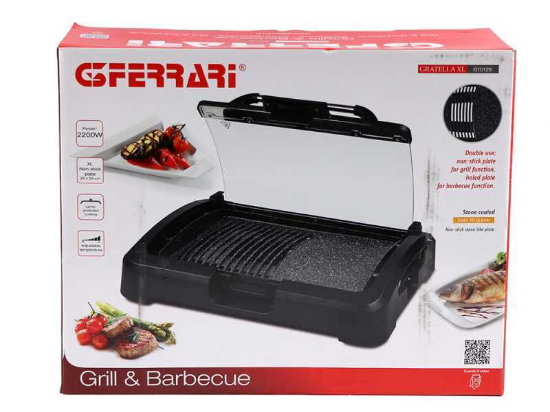 G3 Ferrari Gratella XL - Barbecue elettrico portatile e griglia