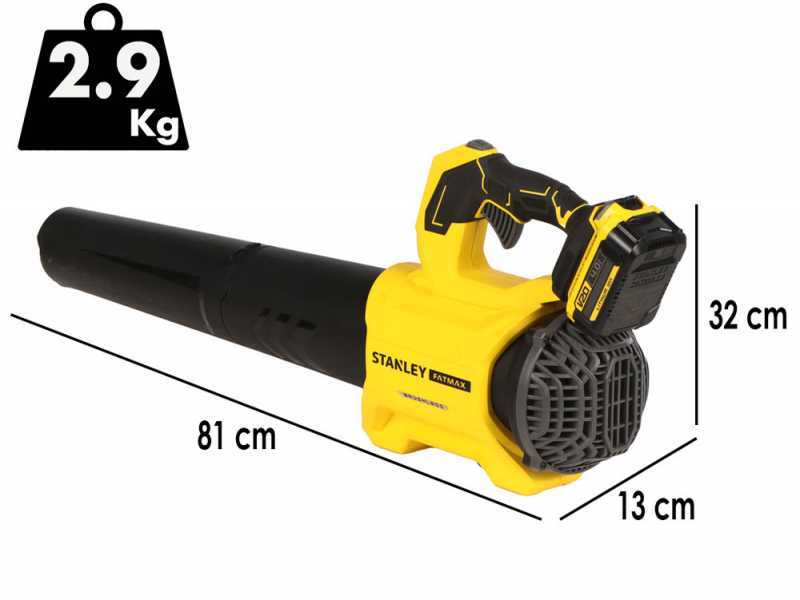 Stanley Fatmax SFMCBL730 - Soffiatore a batteria per foglie 20V 4Ah
