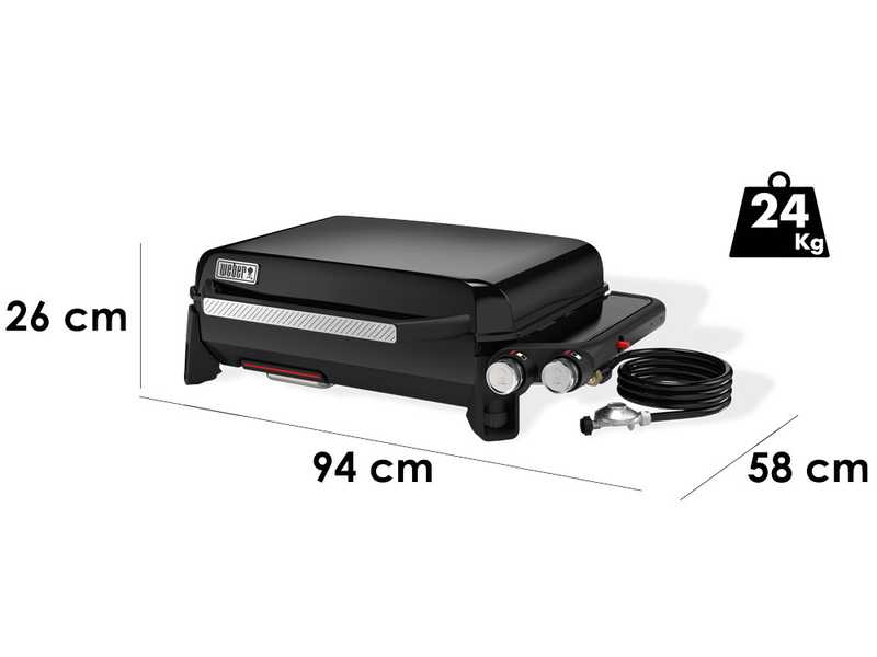 Weber Piastra Premium Slate GP 56cm - Barbecue a gas portatile