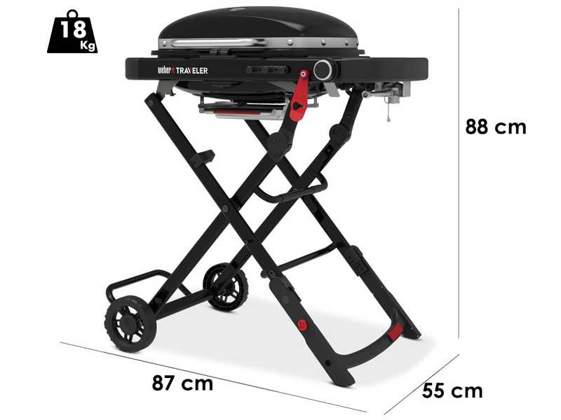 Weber Traveler Compact - Barbecue a gas portatile