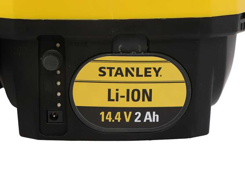 Stanley SXSPBS12E - Pompa irroratrice a batteria a spalla - 12 litri - 14,4V - 2Ah