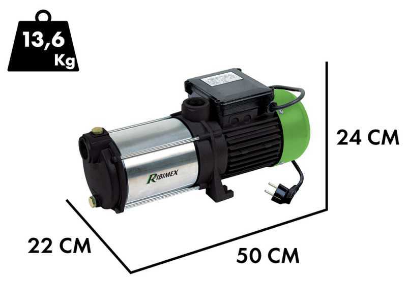 Ribimex PRMCA5 - Pompa autoadescante elettrica da giardino - 5 turbine - 1450 W