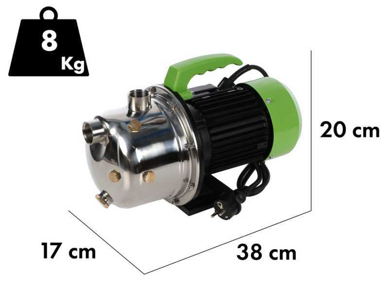 Ribimex PRGJET101I Jet Inox - Pompa autoadescante elettrica da giardino - 970 W