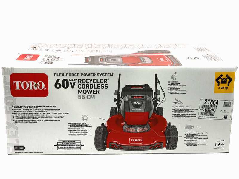 Toro eRecycler eS55AST - Tagliaerba a batteria - 60V/6Ah - Taglio 55 cm