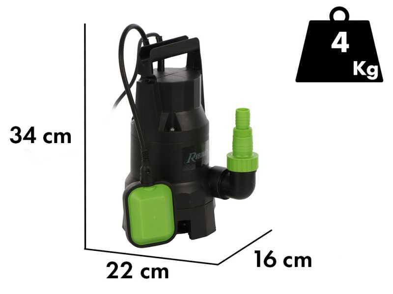 Ribimex PRPVC400C - Pompa sommersa per acque sporche - 400 W