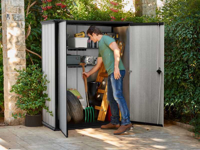 Keter High Store - Box porta attrezzi da giardino