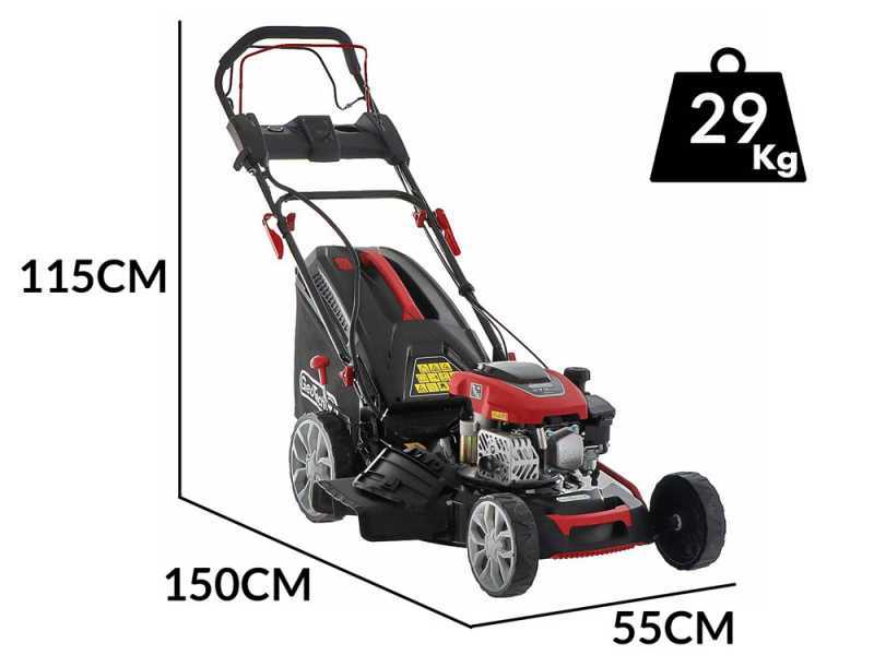 GeoTech S51-170 BMSGW ES - Tagliaerba a scoppio trazionato - 4 in 1 - lama da 51 cm - Avviamento elettrico