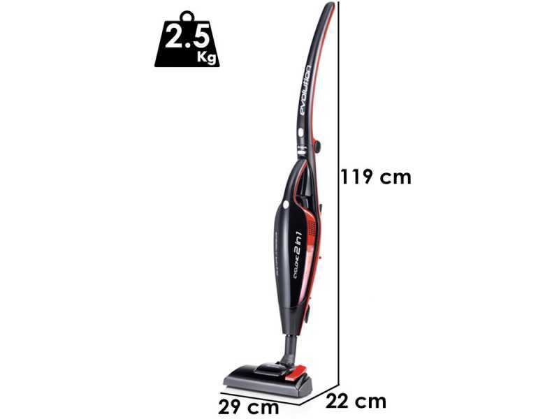 Ariete Evo 2 in 1 - Scopa elettrica - Aspirapolvere - Aspirabriciole - 2 in 1