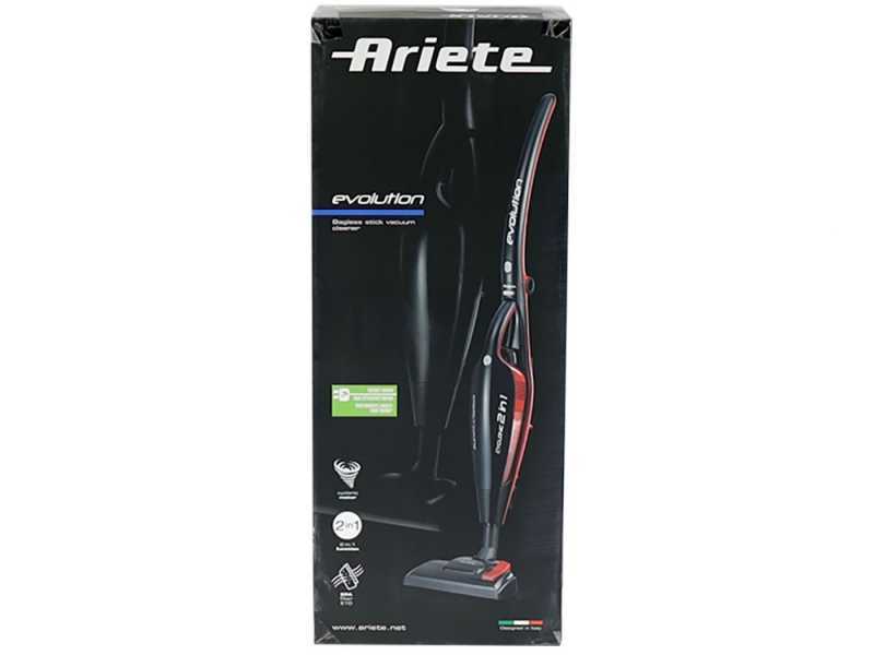 Ariete Evo 2 in 1 - Scopa elettrica - Aspirapolvere - Aspirabriciole - 2 in 1