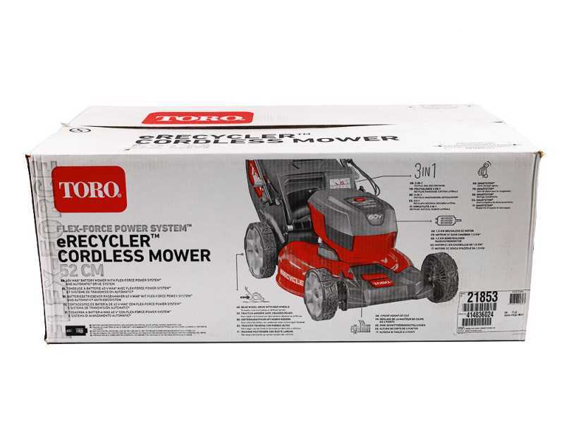 TORO eRecycler eS52VST - Tagliaerba a batteria - 60V/6Ah - Taglio 52 cm