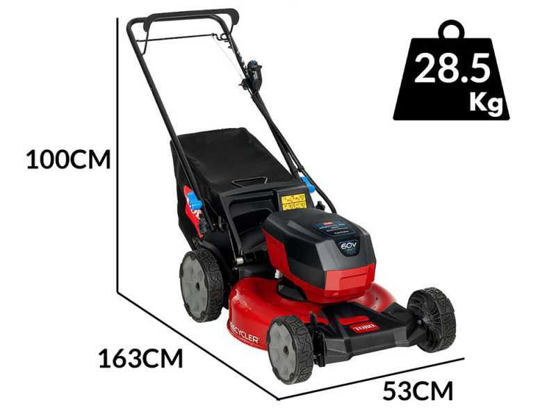 TORO eRecycler eS52VST - Tagliaerba a batteria - 60V/6Ah - Taglio 52 cm