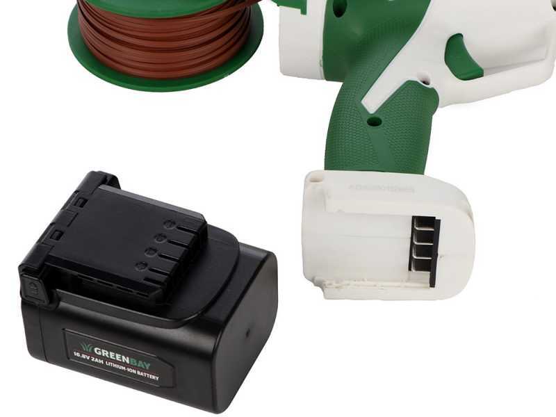 GreenBay TopTie 840 - Legatrice per vigneto a batteria - 2 x 16.8V 2Ah