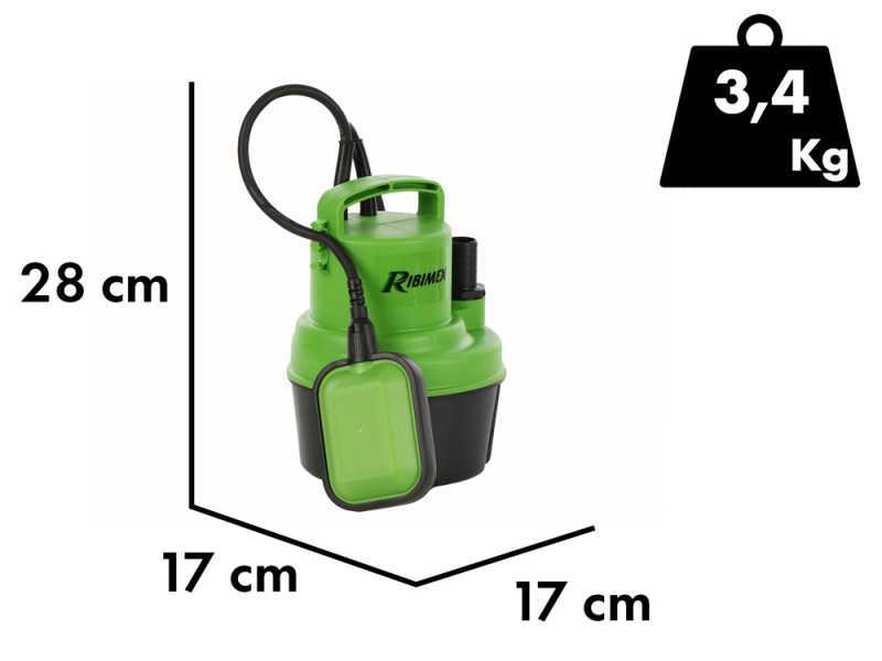 Ribimex PRPVC249 - Pompa sommersa elettrica per acque chiare - 250 W