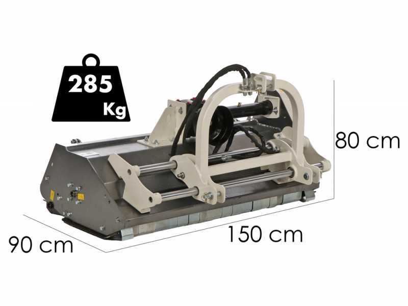 BlackStone RMOH 135 - Trinciaerba per trattore - Serie Media - Spostamento idraulico