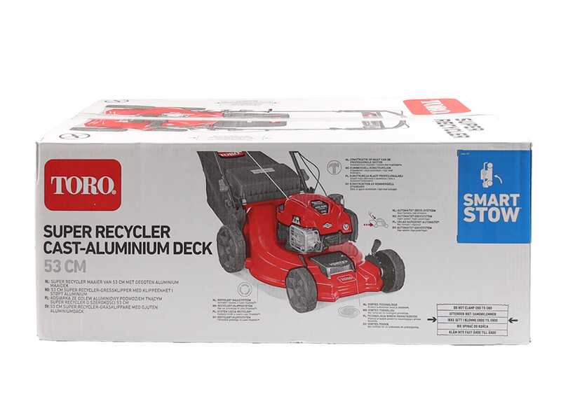 TORO Super Recycler C53AST  - Tagliaerba a scoppio - Motore B&amp;S675 EXI - Scocca in alluminio - Taglio 53cm