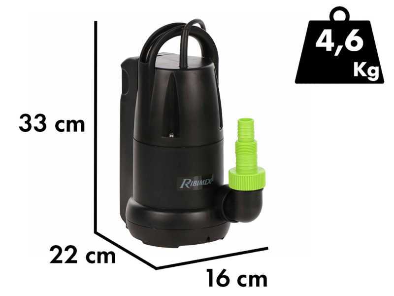 Ribimex PRPVC350A - Pompa sommersa automatica - Acque chiare - 400 W