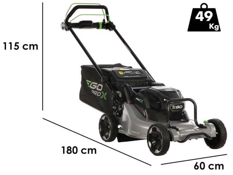 EGO LMX 5300 SP - Tagliaerba semovente a batteria -Taglio 53 cm - SENZA BATTERIA E CARICABATTERIA