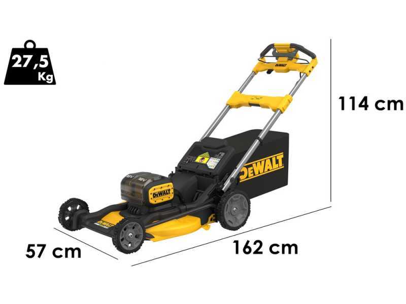 DeWalt DCMWSP156N-XJ - Tagliaerba semovente a batteria - Taglio 53 cm - 2x 18V 5Ah