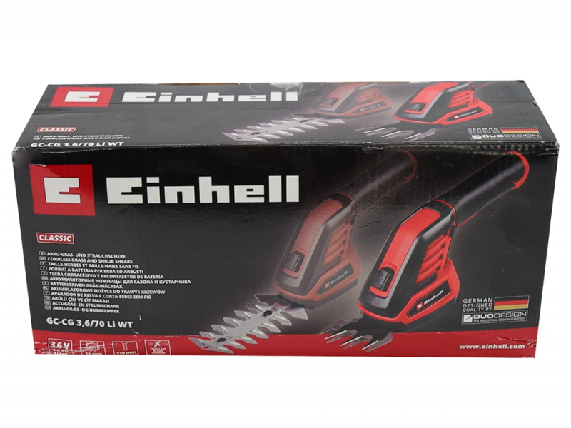 Einhell GC-CG 3,6/70 Li WT - Forbice tagliaerba a batteria - 3.6V 2Ah