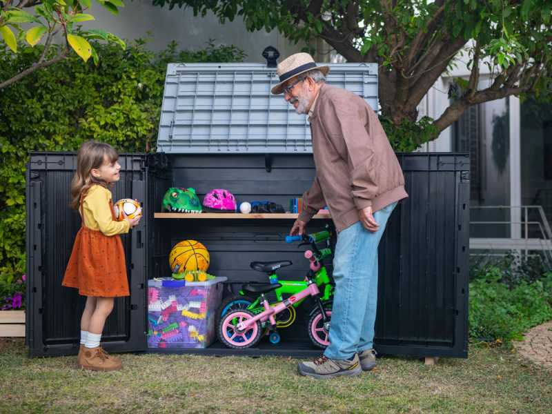 Keter Store it Out Midi nero - Armadio porta attrezzi - 132x71.5x113.5 cm
