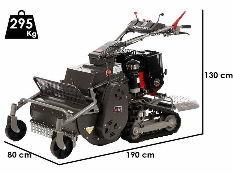 Weibang WBGT6813 - Trinciaerba professionale a martelli - cingolato - ibrido