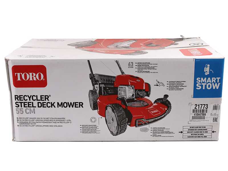 TORO Recycler S55AST - Tagliaerba a scoppio - Motore B&amp;S675 EXI - Taglio da 55 cm