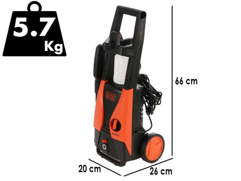Black &amp; Decker PW1450TDL-QS - Idropulitrice ad acqua fredda - 105 bar - 426 l/h