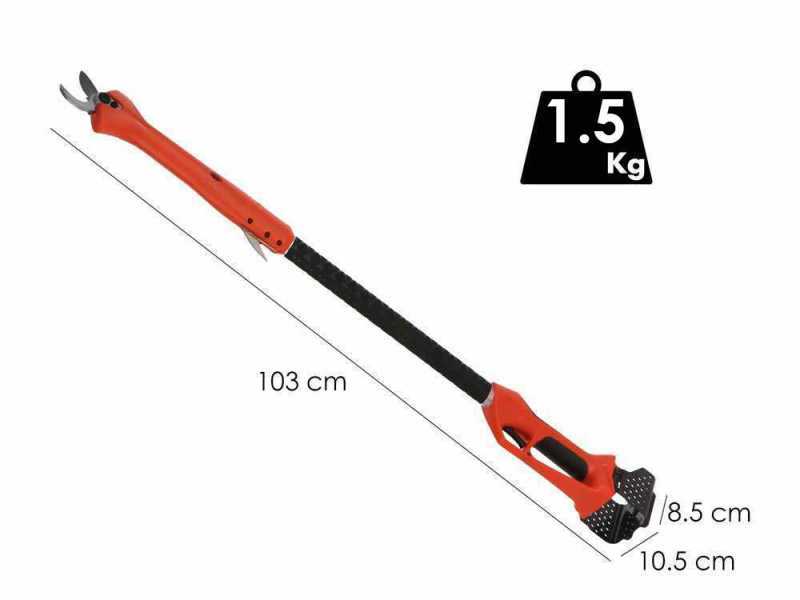 Stocker Magma E-100 TR - Forbice elettrica da potatura su asta - 21.6V - SENZA BATTERIA