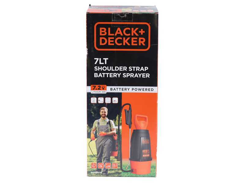 Black &amp; Decker BXSPBS07E - Pompa irroratrice a spalla a batteria - 7 litri - 7,2V - 2,6Ah