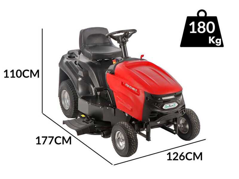 GeoTech RTM 170-960 S - Trattorino tagliaerba - Cambio meccanico - Scarico laterale