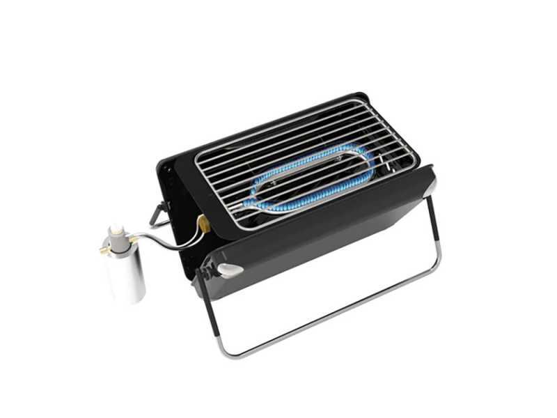 DCG - Barbecue portatile 3in1 - Carbone - Elettrico - Gas