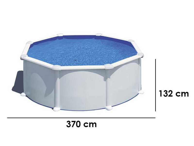 Gre Atlantis Rotonda &Oslash;350 x 132cm - Piscina fuori terra in acciaio