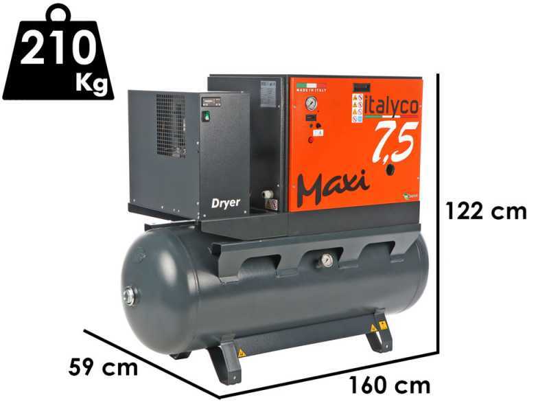 Italyco Maxi 8/270 D - Compressore rotativo a vite - Pressione max 10 bar